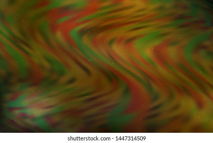 Dark Orange vector texture with milky way stars. Space stars on blurred abstract background with gradient. Best design for your ad, poster, banner.