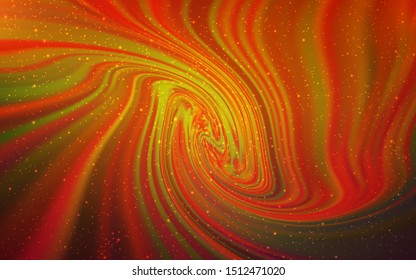 Dark Orange vector texture with milky way stars. Modern abstract illustration with Big Dipper stars. Template for cosmic backgrounds.
