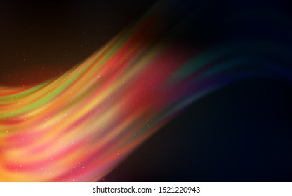 Dark Orange vector texture with milky way stars. Blurred decorative design in simple style with galaxy stars. Pattern for astronomy websites.