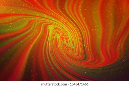 Dark Orange vector texture with milky way stars. Modern abstract illustration with Big Dipper stars. Template for cosmic backgrounds.