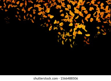 Dark Orange vector texture with random forms. Colorful chaotic forms with gradient in modern style. Best smart design for your business.