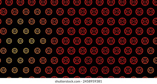 Textura de Vector naranja oscuro con símbolos religiosos. Ilustración Abstractas con Formas de gradiente gótico. Base simple para su diseño oculto.