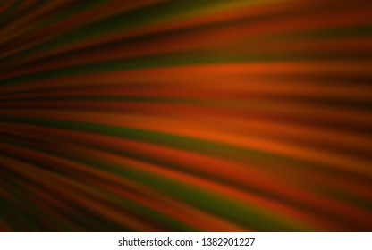 Dark Orange vector texture with wry lines. Modern gradient abstract illustration with bandy lines. Brand new design for your ads, poster, banner.