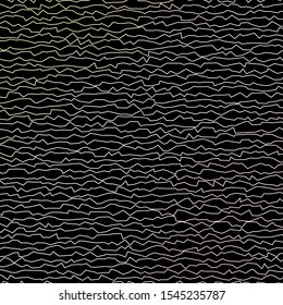 Dark Orange vector texture with wry lines. Colorful illustration with curved lines. Pattern for ads, commercials.