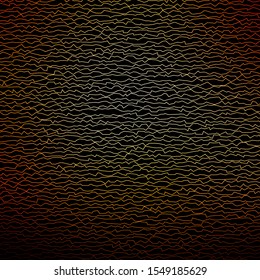 Dark Orange vector texture with wry lines. Colorful illustration, which consists of curves. Pattern for websites, landing pages.