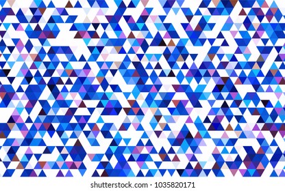 Dark Orange vector triangle mosaic pattern. A sample with polygonal shapes. A completely new template for your business design.