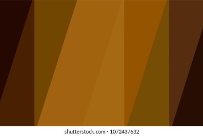 Dark Orange vector triangle mosaic cover. Creative geometric illustration in Origami style with gradient. Textured pattern can be used for background.