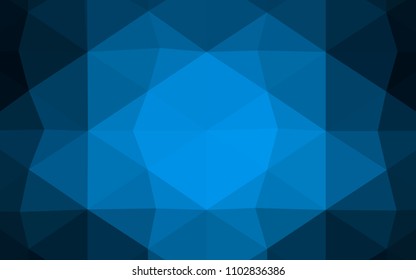 Dark Orange vector triangle mosaic cover. Glitter abstract illustration with an elegant design. A new texture for your design.
