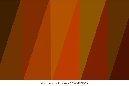 Dark Orange vector triangle mosaic cover. Colorful illustration in abstract style with gradient. The best triangular design for your business.