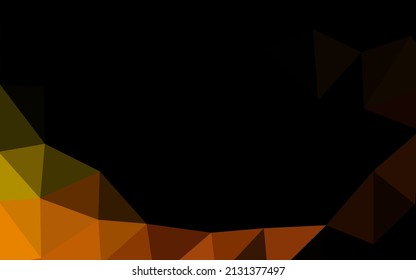 Dunkeloraner Vektor Dreieck-Mosaikdeckel. Eine komplett neue Farbgrafik in einem vagen Stil. Texturierte Muster für Hintergrund.