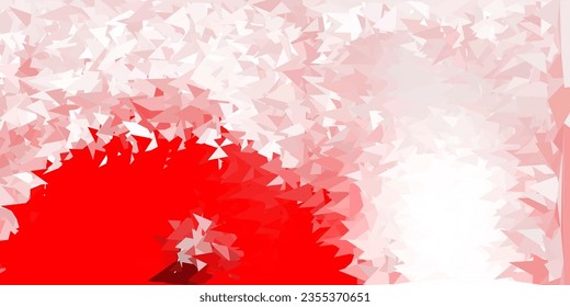 Dark orange vector triangle mosaic background. Decorative colorful illustration with abstract triangles. Background for web designers.