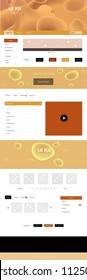 Dark Orange vector wireframe kit with abstract circles. Glitter abstract illustration with blurred bubble shapes.. This sample is for your website.