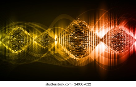 dark orange yellow Light Abstract Technology background for computer graphic website internet and business. text box. Brochure. card. wave.
