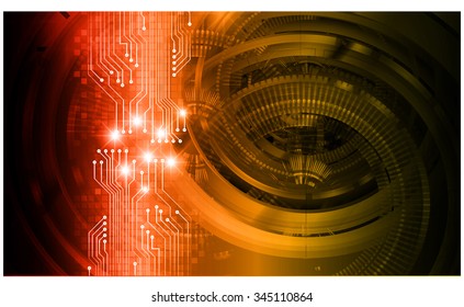 dark orange yellow Light Abstract Technology background for computer graphic website internet business. circuit. vector illustration. abstract digital. infographics. motion move blur.neon. binary code