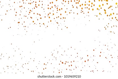 Dark orange yellow vector polygonal illustration, which consist of rectangles. Rectangular pattern for your business design. Geometric background in Origami style with gradient. 