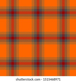 Dark Orange,Red and Gray Tartan Plaid Scottish Seamless Pattern. Texture from tartan, plaid, tablecloths, shirts, clothes, dresses, bedding, blankets and other textile.