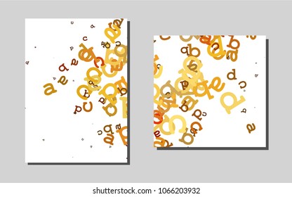 Dark Orangevector background for presentations. Booklet with textbox on colorful abstract background. Pattern for ads, leaflets, labels of your business.