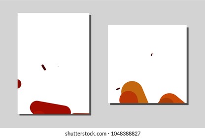 Dark Orangevector banner for websites. Beautiful colored sample in A4 size. New design for a poster, banner of your website.
