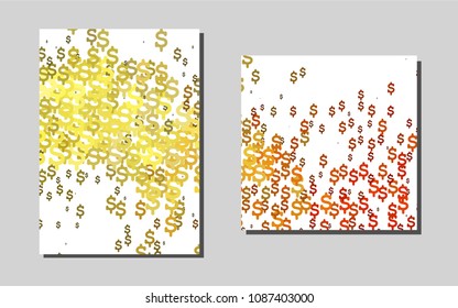 Dark Orangevector banner for websites. Booklet with textbox on colorful abstract background. The pattern can be used for any ad, booklets.