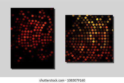 Dark Orangevector banner for websites. Web interface on abstract background with colorful gradient. Pattern for beautiful business cards, folders.