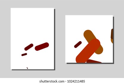 Dark Orangevector layout for Leaflets. Web interface on abstract background with colorful gradient. Pattern for beautiful business cards, folders.