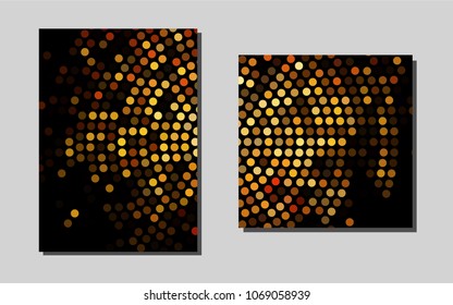 Dark Orangevector template for landing pages. Blurred decorative design in abstract style with textbox. Pattern can be used as a template for calendars.