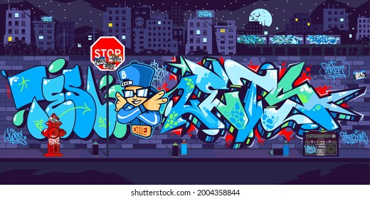 Dark Outdoor Urban Graffiti