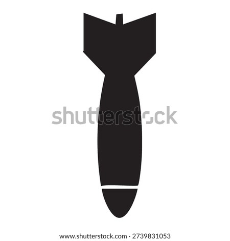 dark outline of explosive dropping from sky for battlefield destruction and operation