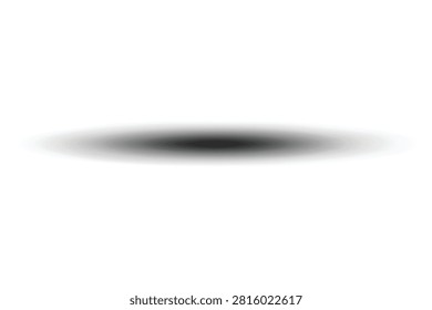 Dark oval shadow Vector illustration