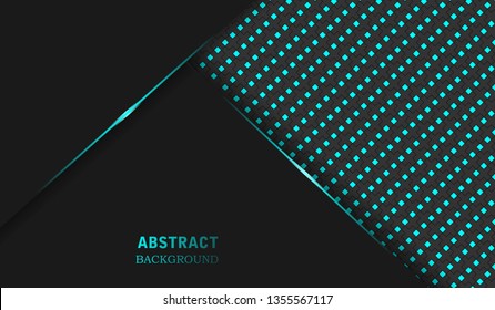 Dark overlap background with blue line and dot pattern