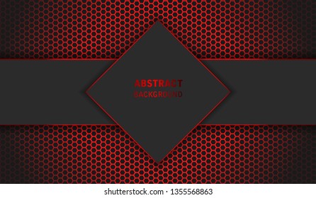 Dark overlap background with square light and pattern