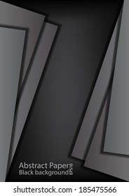 Dark paper background on black texture,vector illustration with space for text and message design.EPS10 format