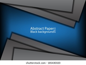 Dark paper background on blue texture,vector illustration with space for text and message design.EPS10 format