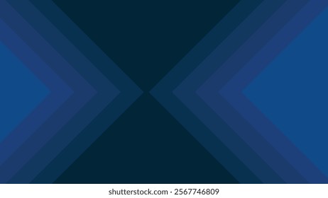 Dark paper cut background blue triangle shape. Abstract dark blue background with paper cut style for business template