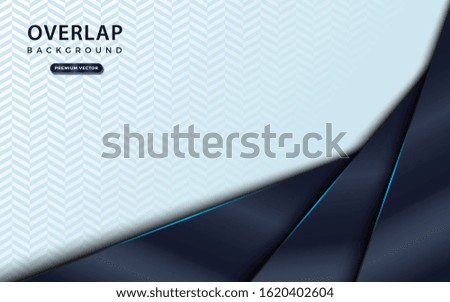dark paper cut on white background. Abstract papercut decoration textured with layers. 3d backdrop. Vector illustration. Material design concept. Minimalist cover template