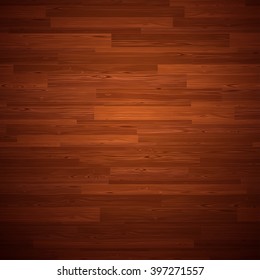 Dark parquet seamless wooden floor stripe mosaic tile. Editable vector pattern in swatches.