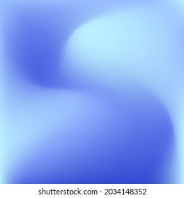 Dark Pastel Indigo Wavy Dynamic Swirl Gradient Mesh. Bright Water Colorful Light Curve Gradient Background. Blurred Liquid Vivid Ocean Blue Background. Sky Cold Vibrant Color Fluid Smooth Surface.