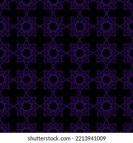 Dark Pattern with crossing thin lines. Abstract geometric texture Violet Purple Black Seamless linear pattern Textile Fabric design wrapping Vector illustration Textile swatch Background Line EPS10