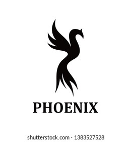 Dark phoenix logo inspiration, Flat phoenix logo