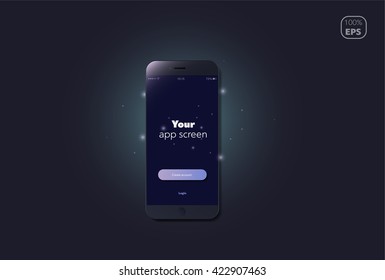 Dark Phone Mockup