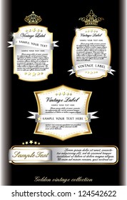 dark piano blue collection of vintage alcohol wine labels in white color