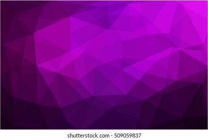 Dark pink abstract mosaic background. A completely new color illustration in a vague style. Triangular pattern for your business design.