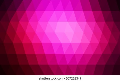 Dark pink abstract mosaic pattern. Creative illustration in halftone style with gradient. Brand-new style for your business design.