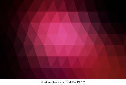 Dark pink abstract mosaic template. Modern geometrical abstract illustration with gradient. A completely new template for your business design.