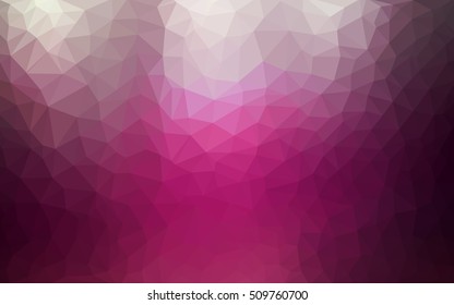 Dark pink abstract mosaic template. Geometric illustration in Origami style with gradient.  The template can be used as a background for cell phones.