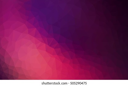 Dark pink abstract polygonal template. Shining colored illustration in a brand-new style. The elegant pattern can be used as part of a brand book.