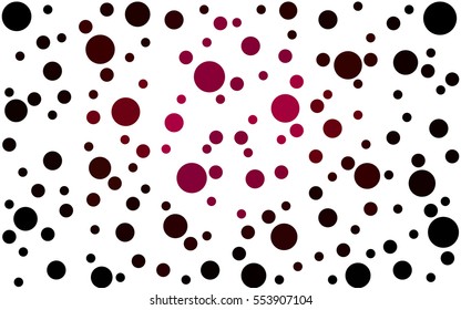 Dark Pink abstract seamless pattern with circles. Geometry pattern for fabric. Textile background. Stock vector.