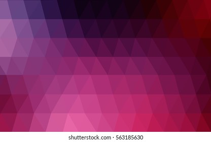 Dark Pink abstract textured polygonal background. Vector blurry triangle design. Pattern can be used for background.
