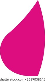  Dark Pink Abstract Water Drop.A stylized water droplet in magenta with a clean design, suitable for liquid or beauty themes.