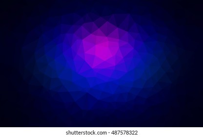 Dark pink, blue abstract mosaic pattern. A vague abstract illustration with gradient. A completely new design for your business.
